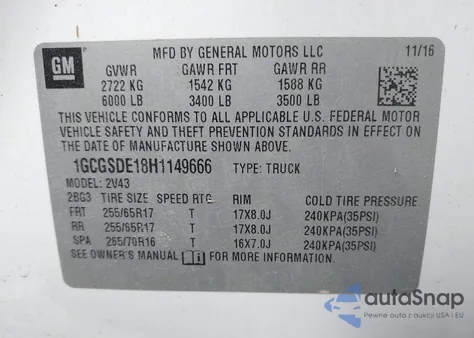 2017 Chevrolet Colorado Z71 from USA, damaged, VIN 1GCGSDE18H1149666